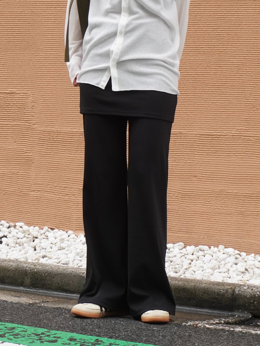 Layered Pants[BLACK] | 1LDK (ワンエルディーケー) 公式サイト