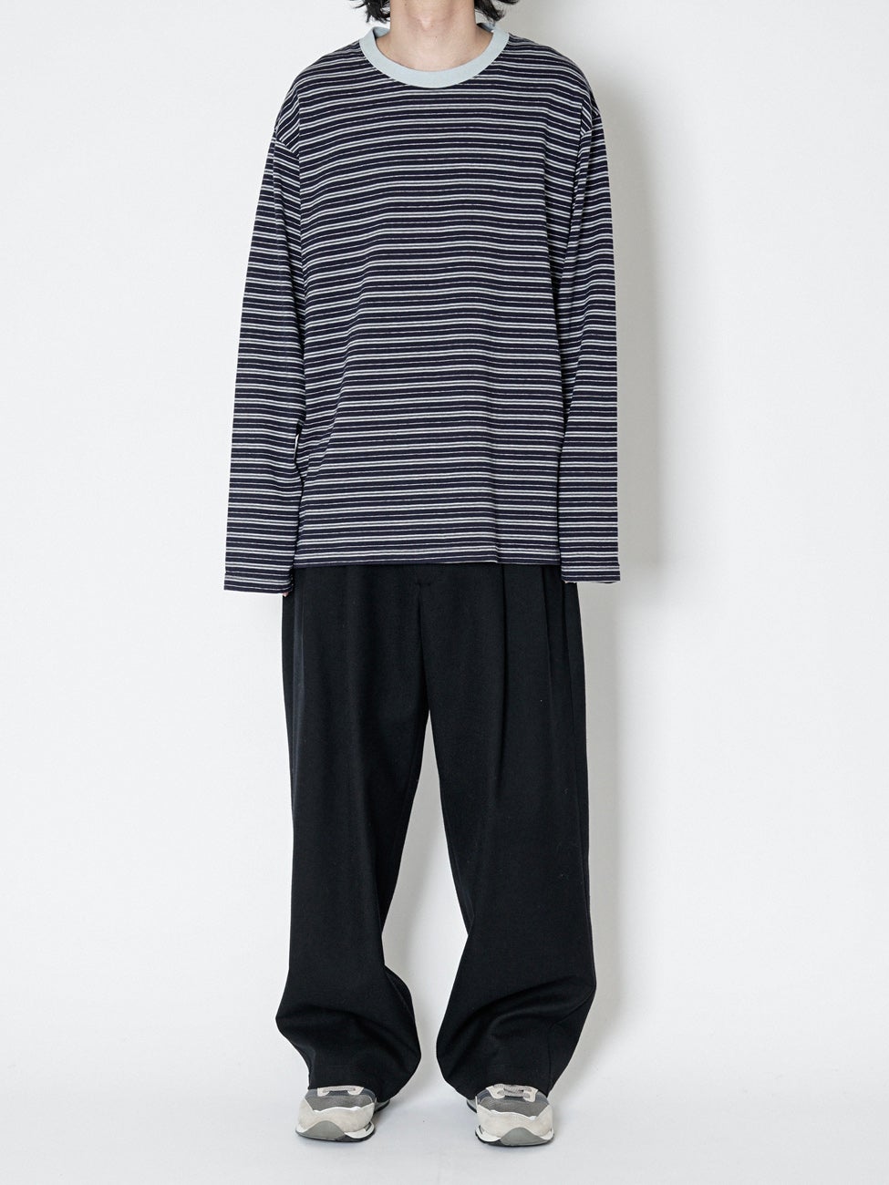 ORIGINAL BORDER L/S T-SHIRTS[NAVY] | 1LDK (ワンエルディーケー