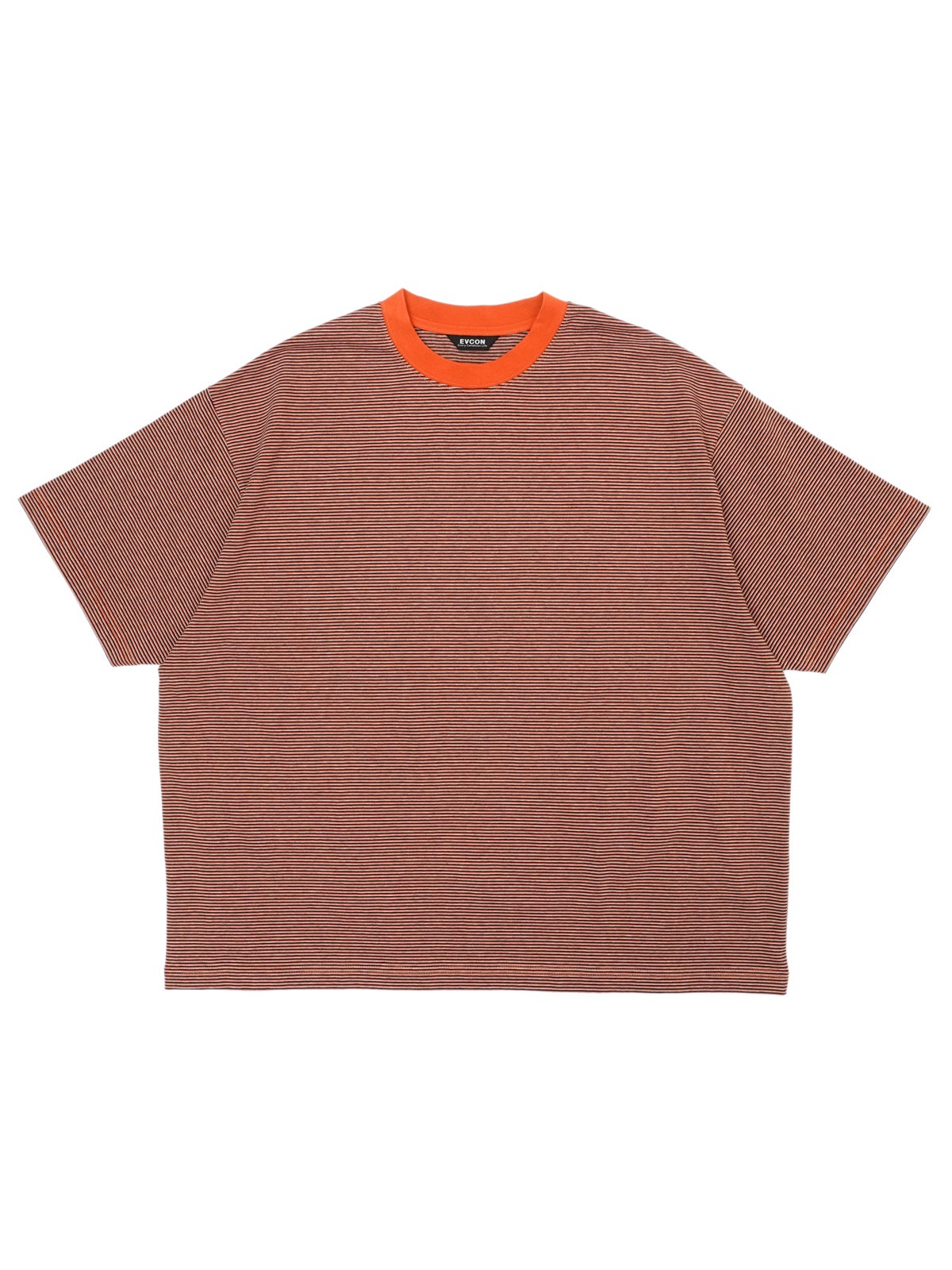 MERCERIZATION BORDER WIDE S/S TEE[ORANGE] | 1LDK (ワンエルディー