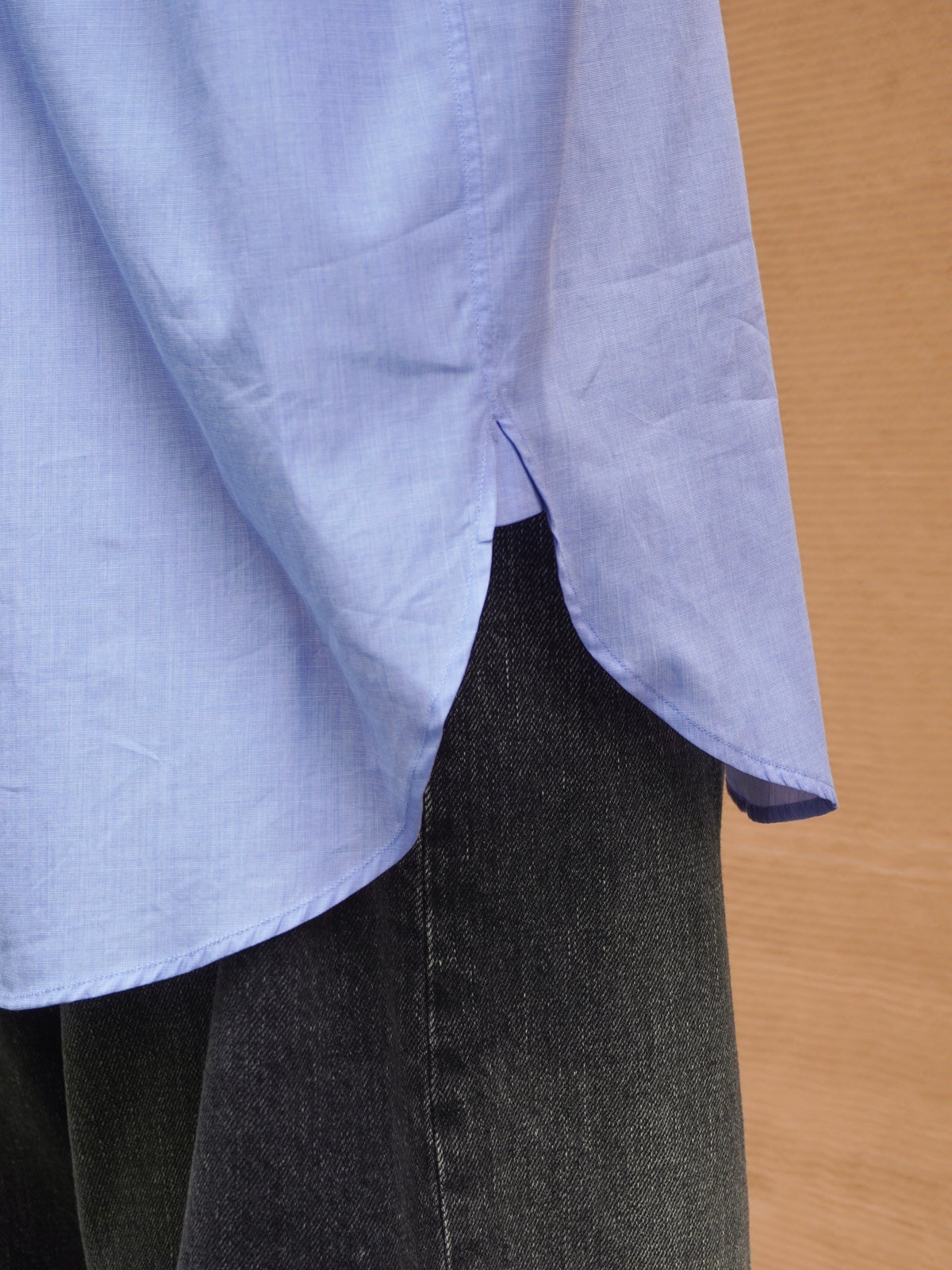 SMOOTH COTTON OVERSIZED SKIPPER SHIRT[BLUE] | 1LDK (ワンエルディー