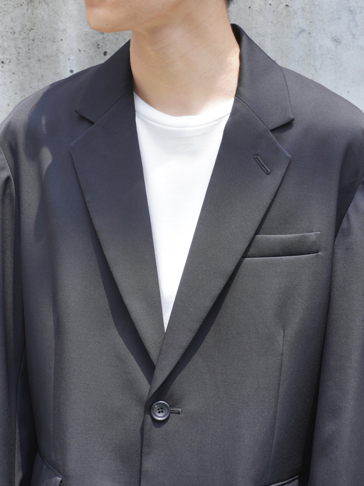 ジャケット・アウター OVERSIZED SINGLE BREASTED JACKET OVERSIZED SINGLE BREASTED JACKET[BLACK] | 1LDK (ワンエルディーケー