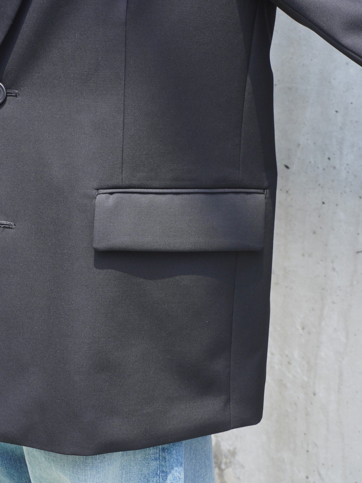 OVERSIZED SINGLE BREASTED JACKET[BLACK] | 1LDK (ワンエルディーケー