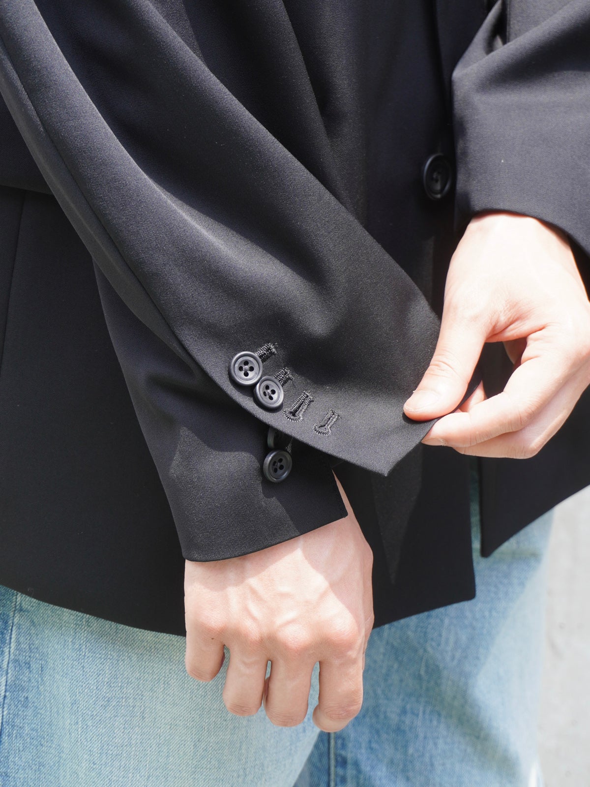 OVERSIZED SINGLE BREASTED JACKET[BLACK] | 1LDK (ワンエルディーケー