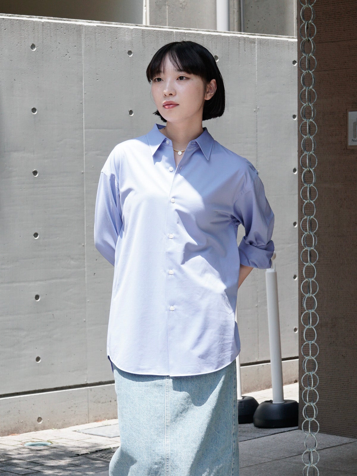 46G Modest Shirt[SAX] | 1LDK (ワンエルディーケー) 公式サイト