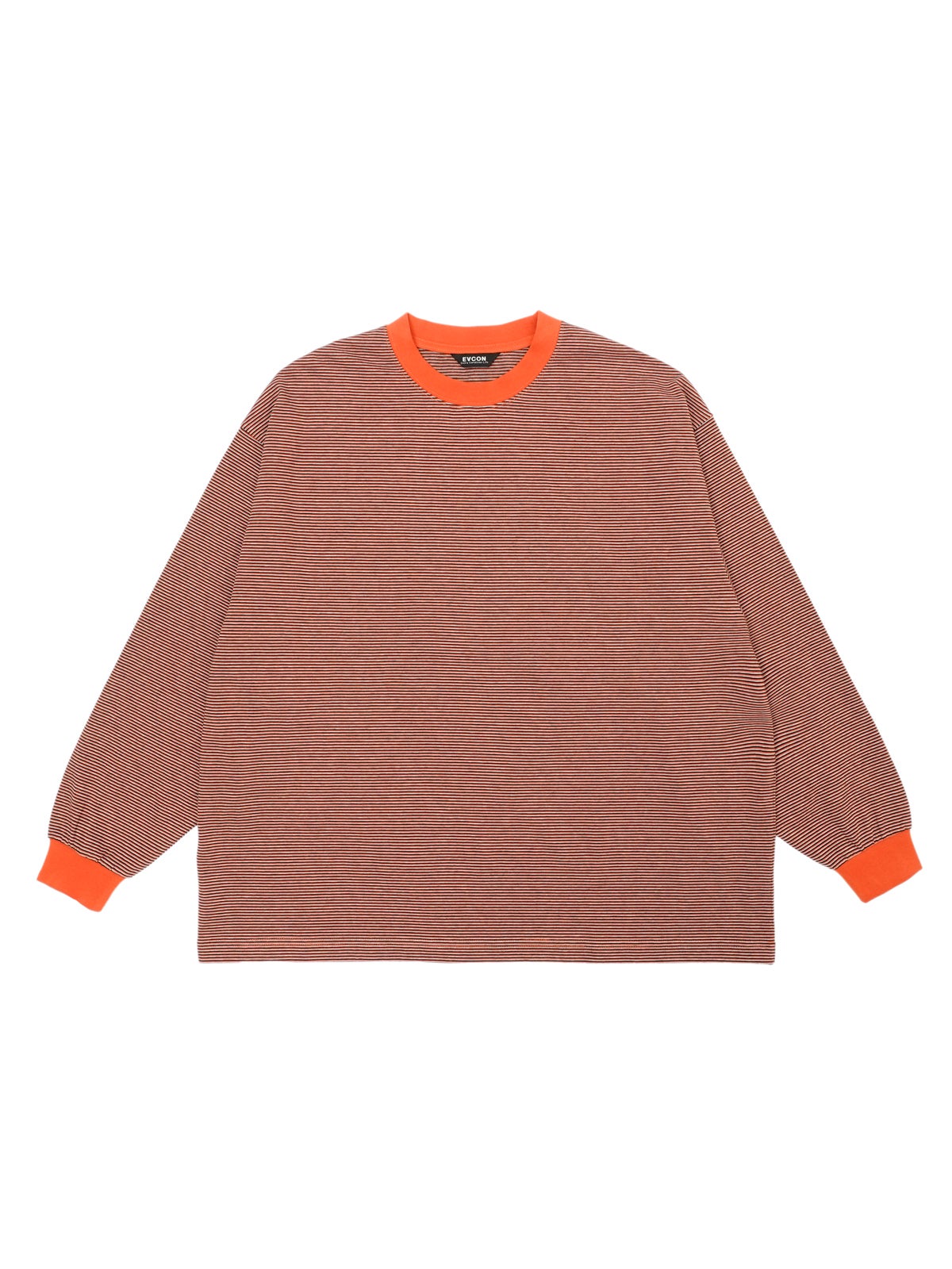 MERCERIZATION BORDER WIDE L/S TEE[ORANGE] | 1LDK (ワンエルディー