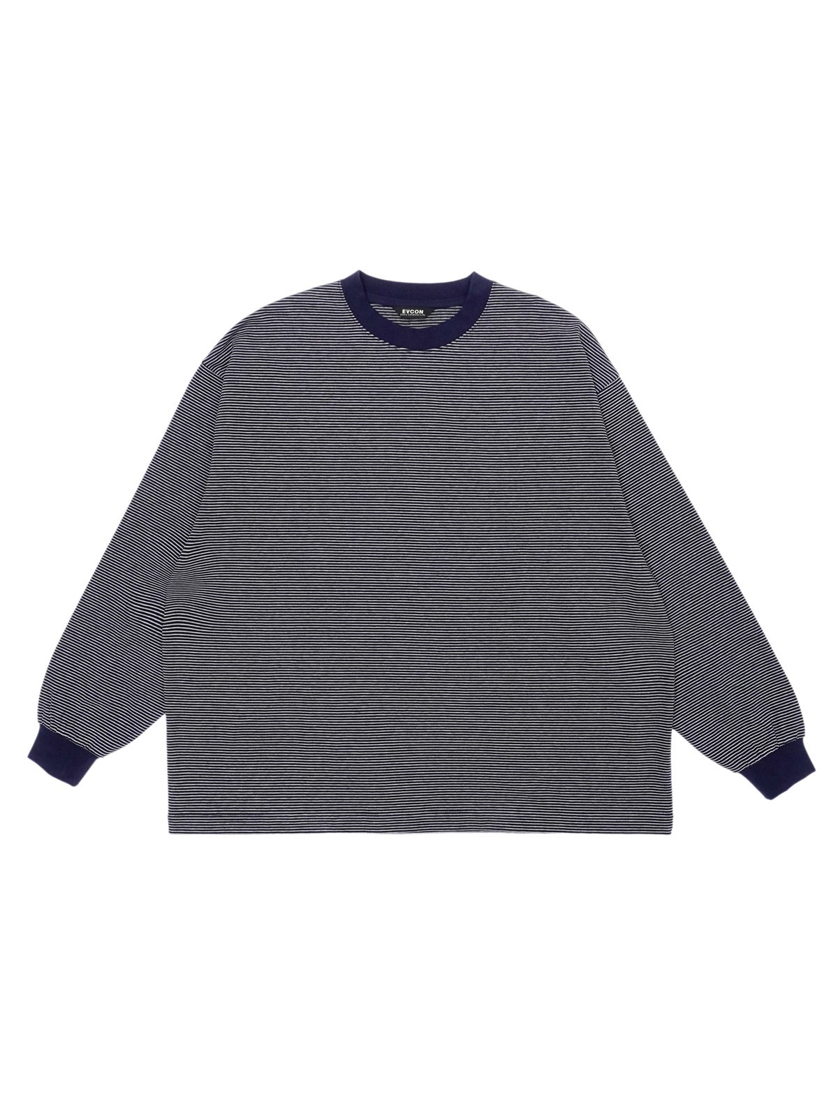 MERCERIZATION BORDER WIDE L/S TEE[BLUE] | 1LDK (ワンエルディーケー