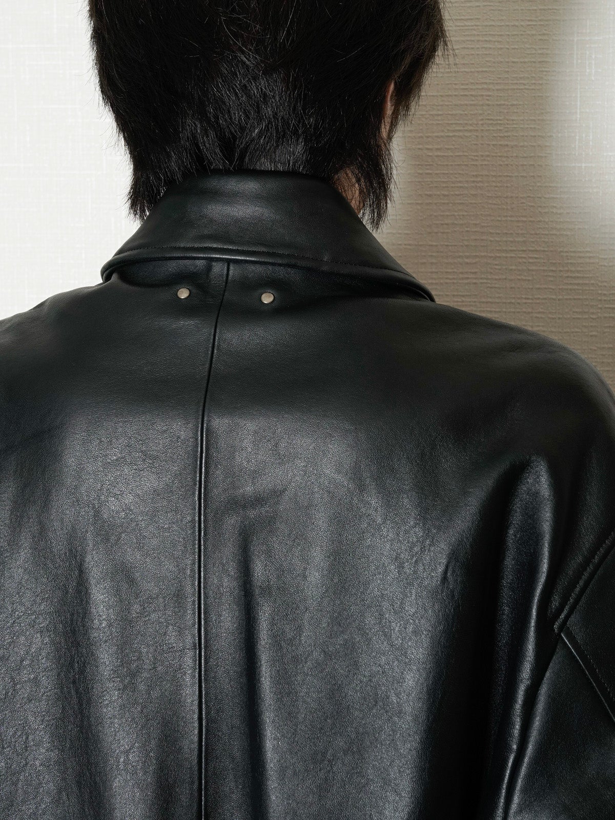SHEEP LEATHER ZIP SHORT JACKET[BLACK] | 1LDK (ワンエルディーケー