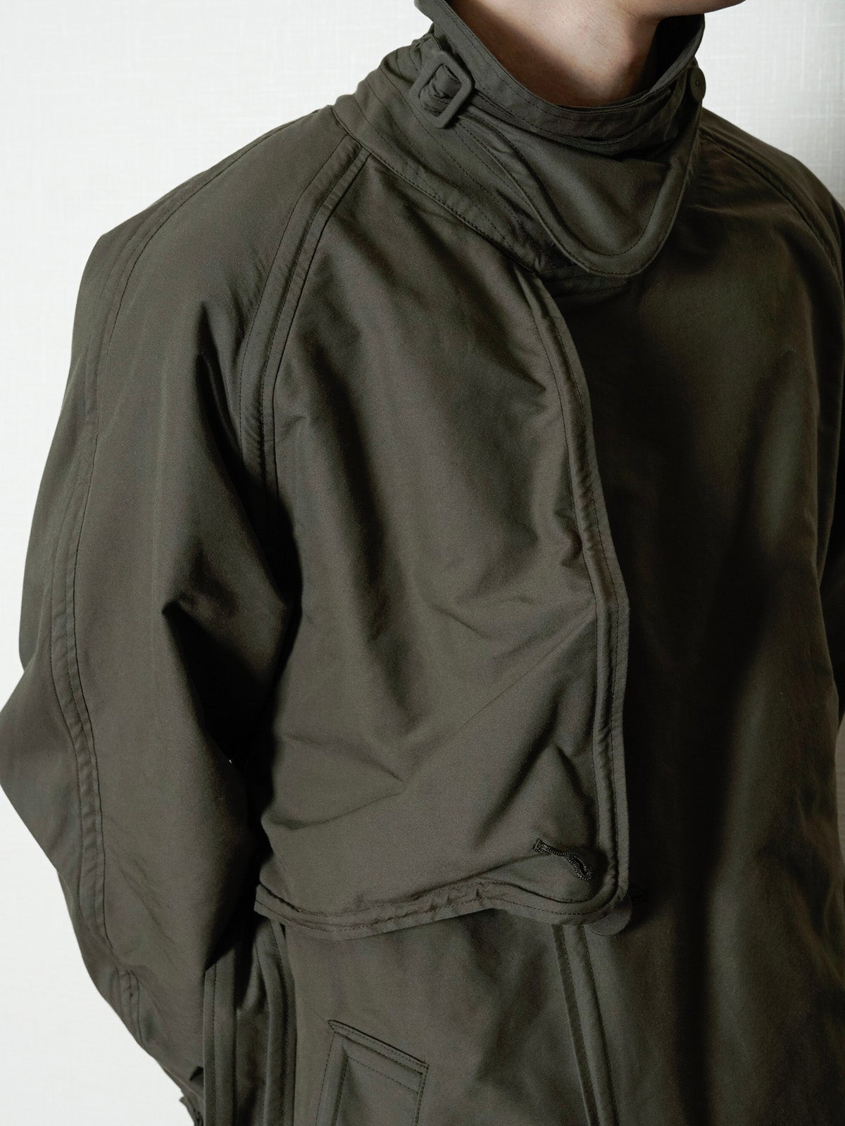 Sculptural Wired Trench Coat[OLIVE] | 1LDK (ワンエルディーケー