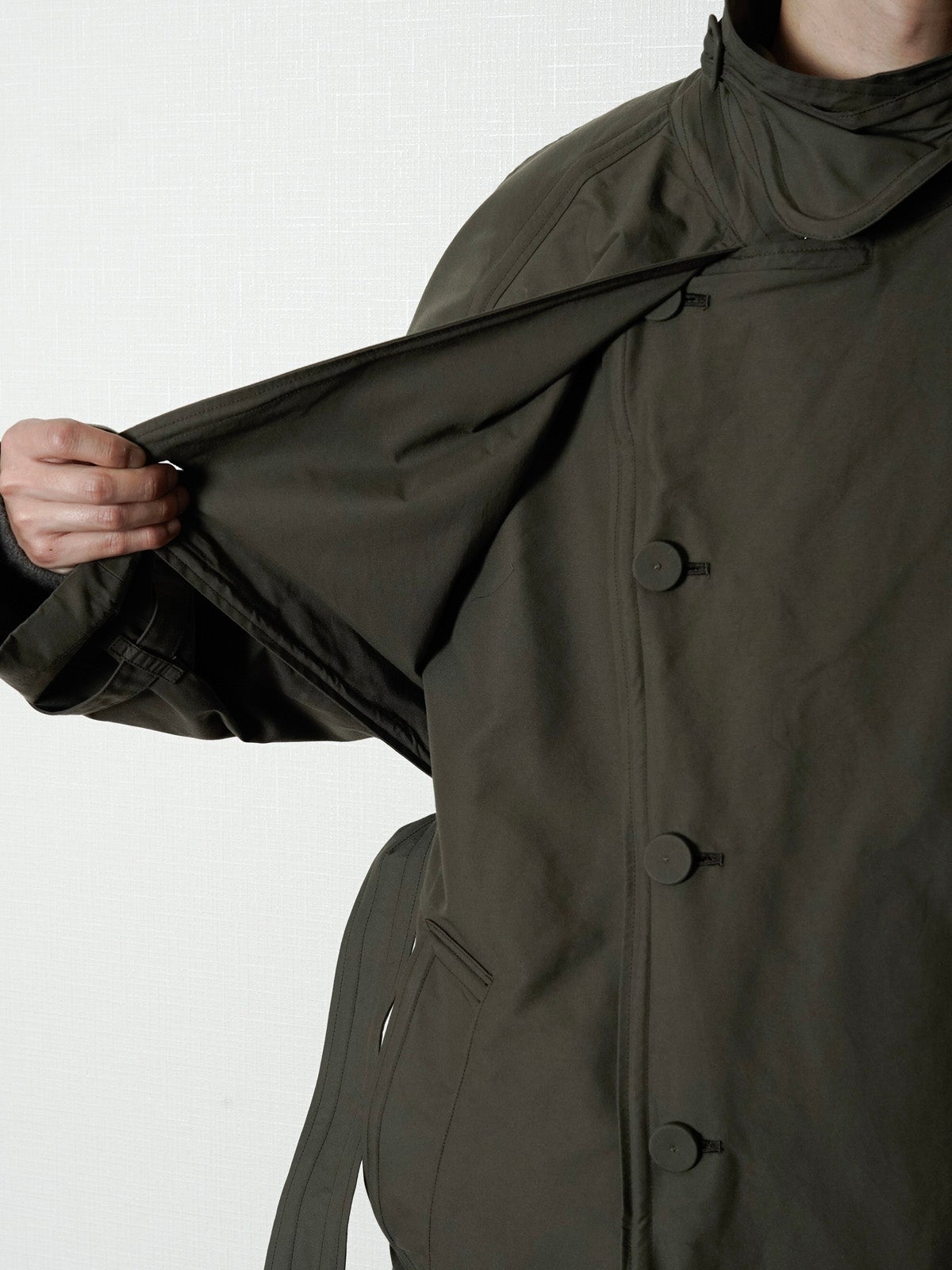 Sculptural Wired Trench Coat[OLIVE] | 1LDK (ワンエルディーケー