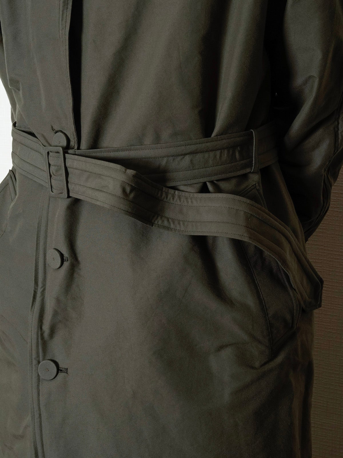 Sculptural Wired Trench Coat[OLIVE] | 1LDK (ワンエルディーケー