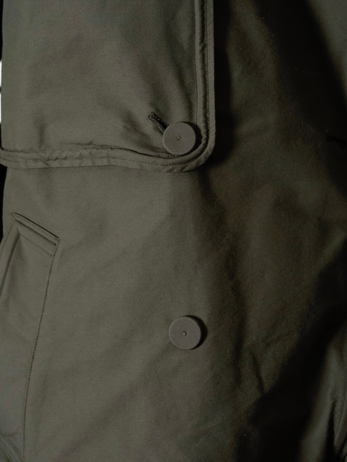 Sculptural Wired Trench Coat[OLIVE] | 1LDK (ワンエルディーケー