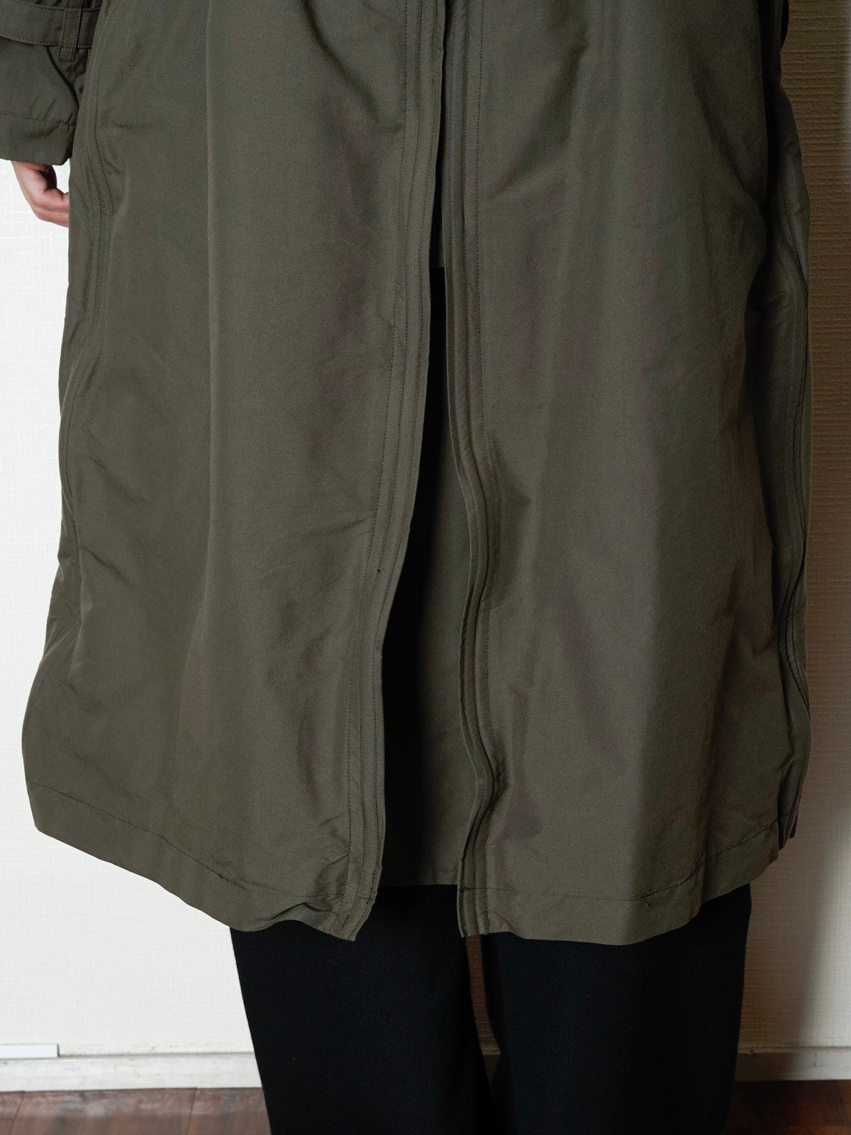 Sculptural Wired Trench Coat[OLIVE] | 1LDK (ワンエルディーケー