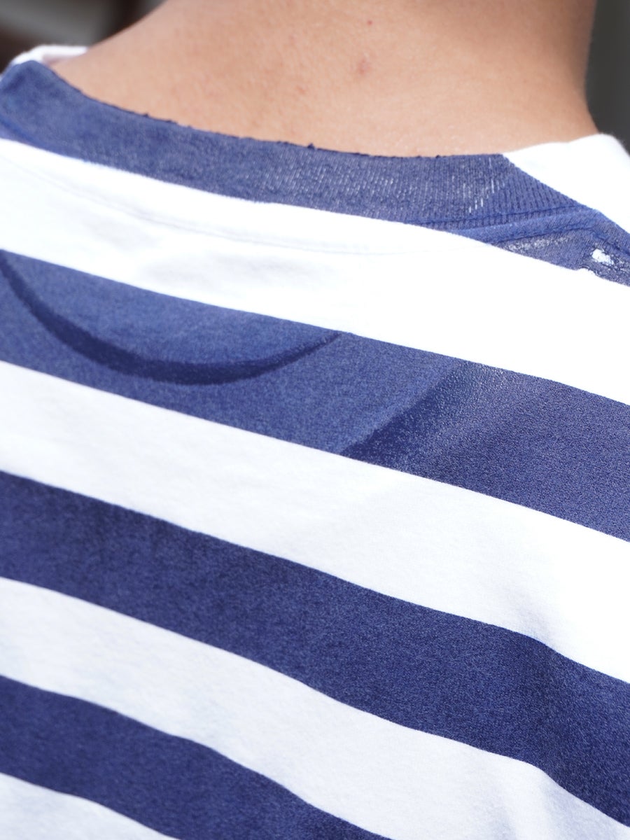 Graphic Tee L/S 7[WHITE×NAVY] | 1LDK (ワンエルディーケー) 公式サイト