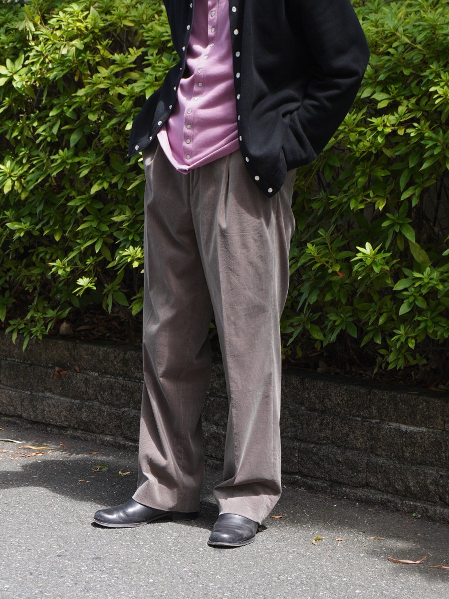 Cotton Corduroy Shoecut Slacks[BROWN] | 1LDK (ワンエルディーケー