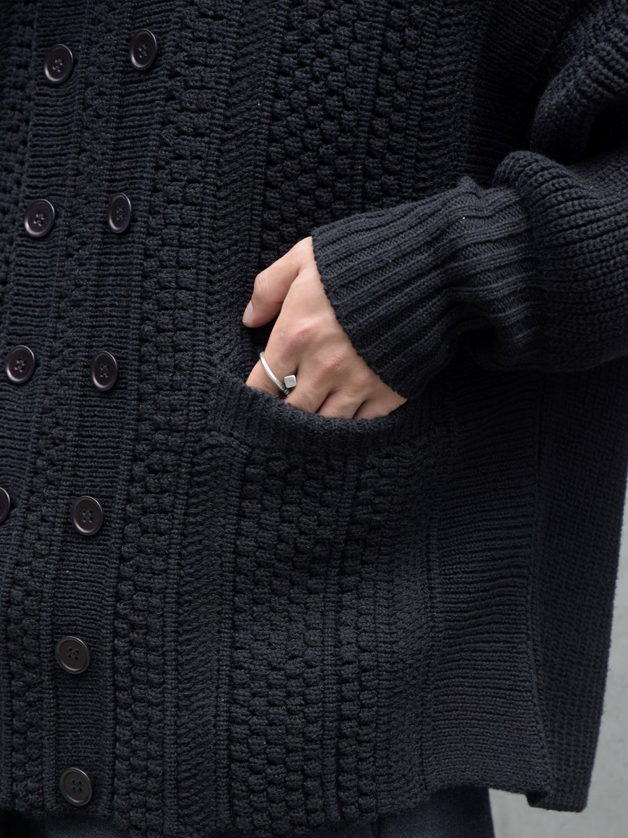 LOT.506 DB CARDIGAN[BLACK] | 1LDK (ワンエルディーケー) 公式サイト