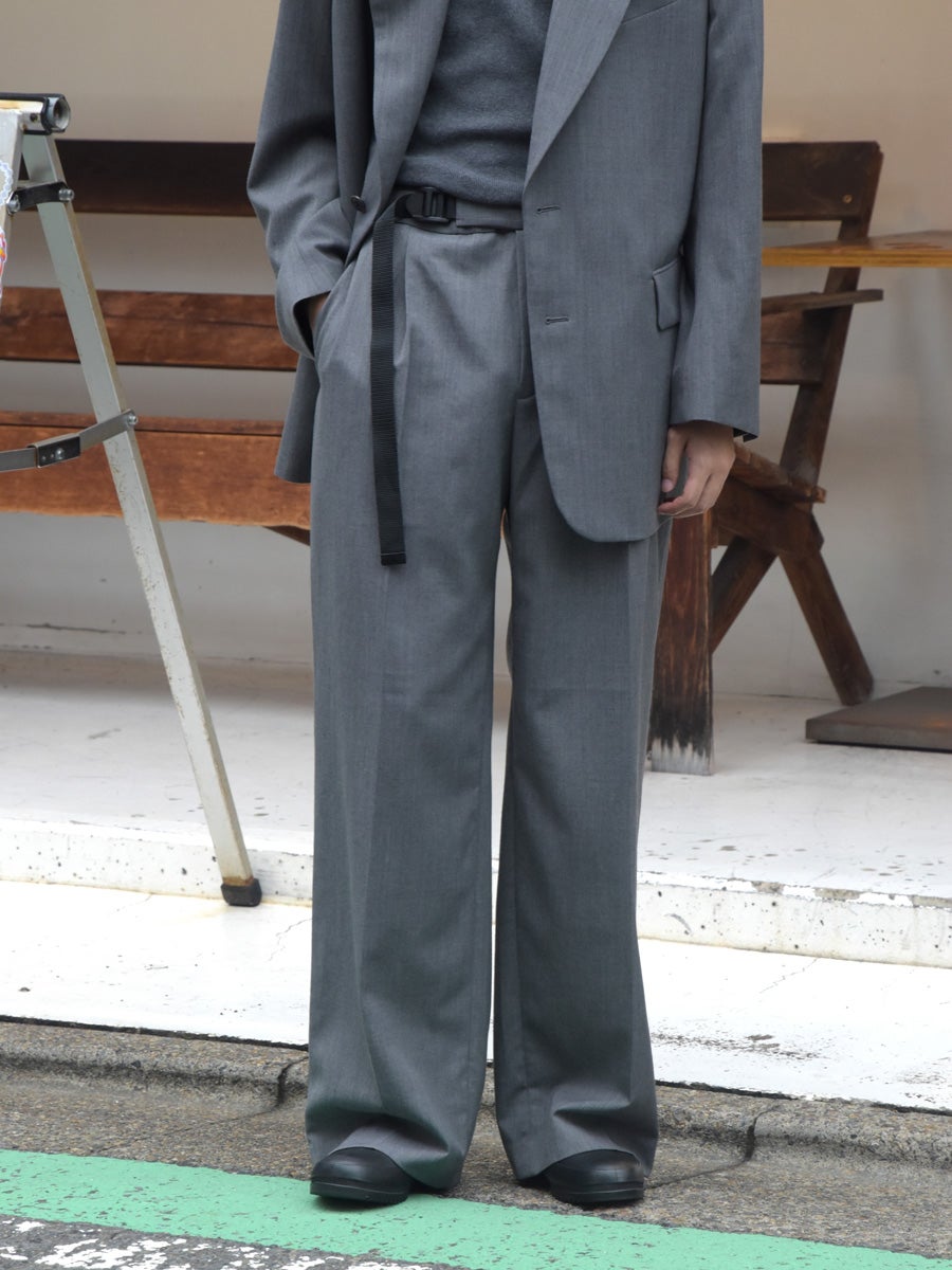 パンツ REVERBERATE TACKED TROUSERS TACKED TROUSERS-PL[GRAY] | 1LDK (ワンエルディーケー) 公式サイト