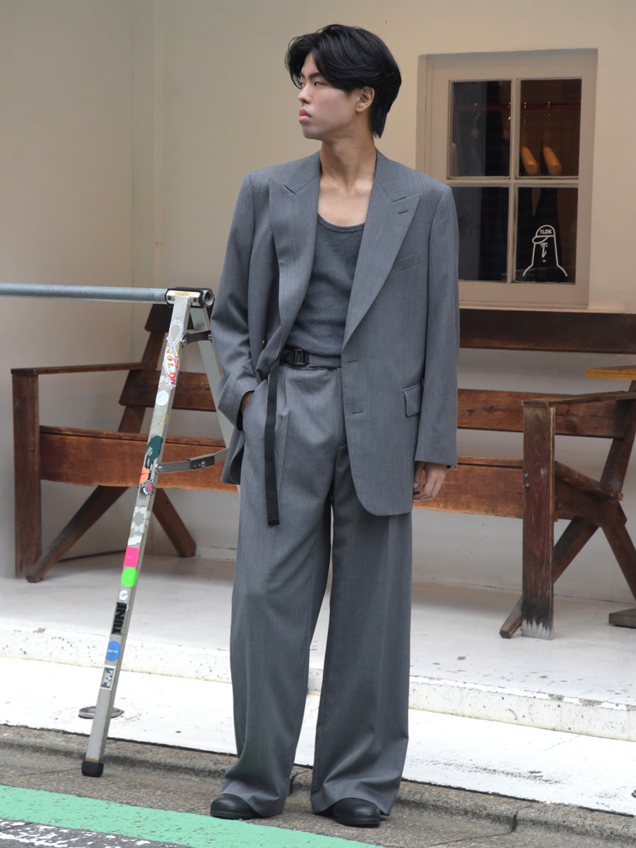 TACKED TROUSERS-PL[GRAY] | 1LDK (ワンエルディーケー) 公式サイト