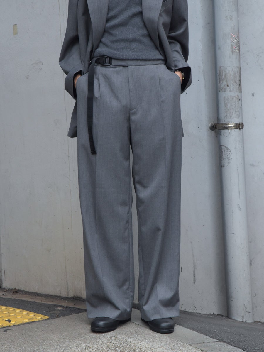 TACKED TROUSERS-PL[GRAY] | 1LDK (ワンエルディーケー) 公式サイト