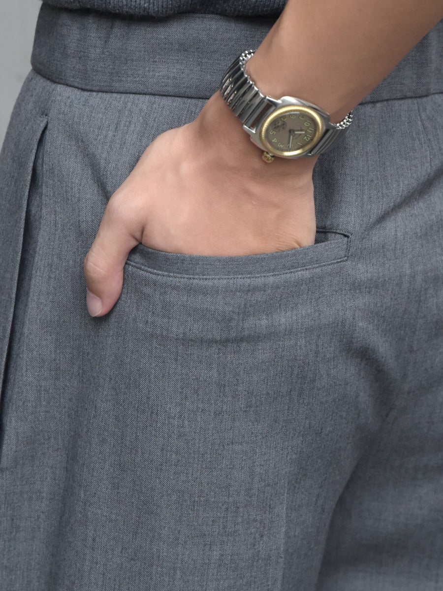 TACKED TROUSERS-PL[GRAY] | 1LDK (ワンエルディーケー) 公式サイト