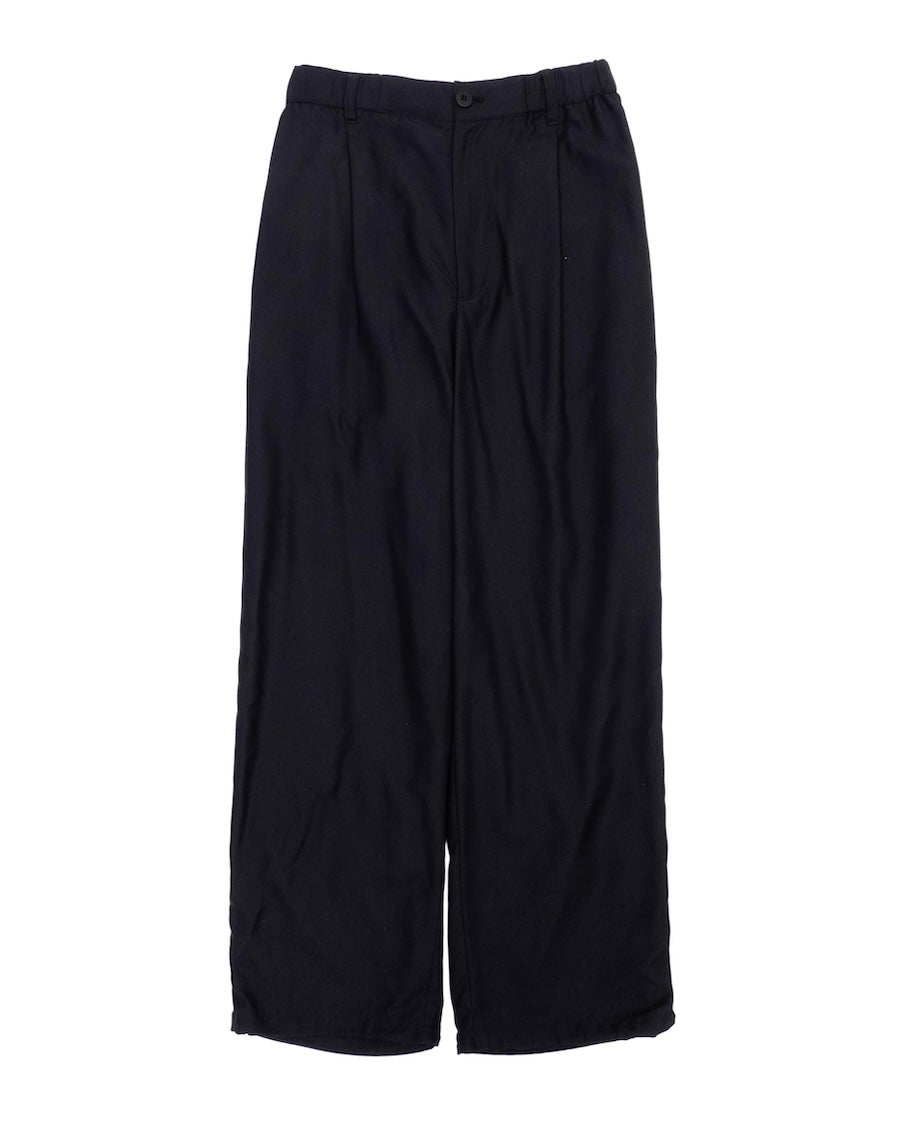 パンツ black & whitedenim NYLON 1TUCK EASY TROUSERS[BLACK] | 1LDK (ワンエルディーケー) 公式