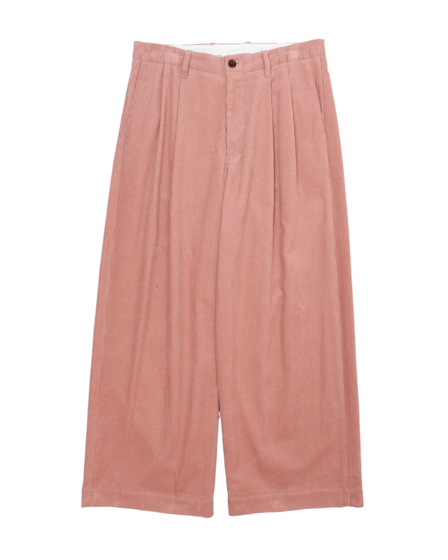 2TUCK WIDE CORDUROY TROUSERS[PINK] | 1LDK (ワンエルディーケー