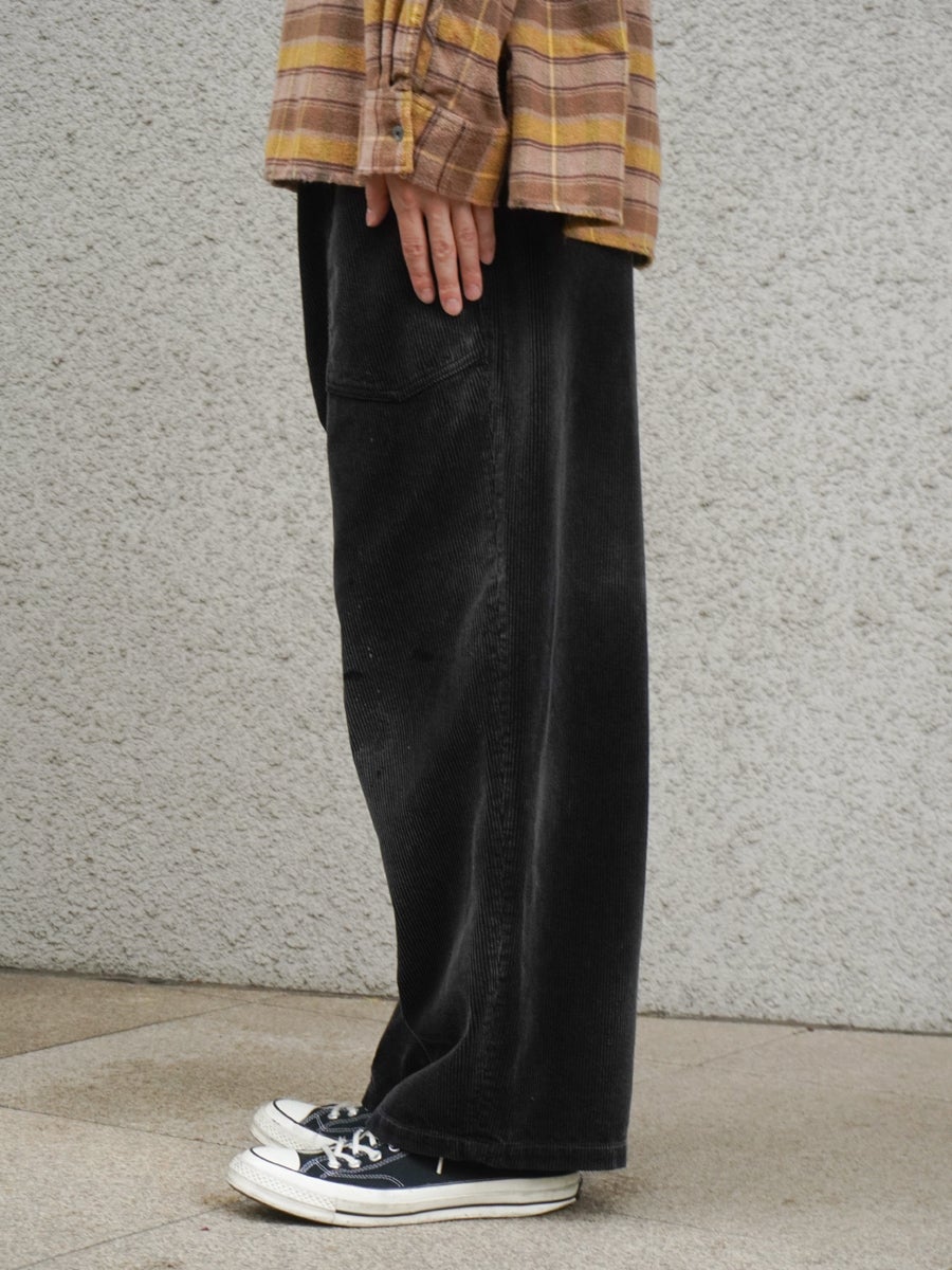 パンツ CORDUROY BAKER / CHARCOAL GRAY32 AGING CORDUROY BAKER PANTS[BLACK] | 1LDK (ワンエルディーケー) 公式