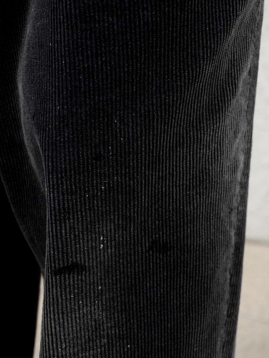 AGING CORDUROY BAKER PANTS[BLACK] | 1LDK (ワンエルディーケー) 公式