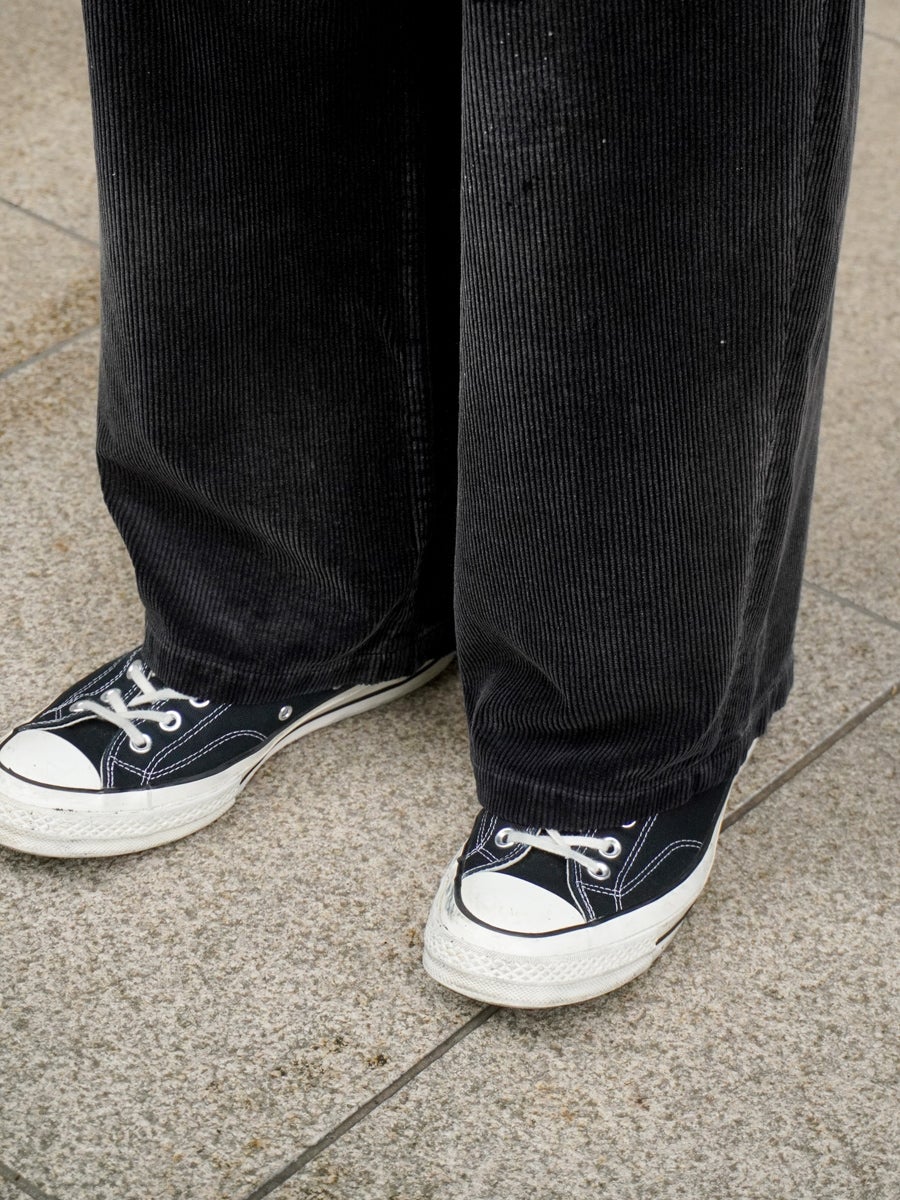 AGING CORDUROY BAKER PANTS[BLACK] | 1LDK (ワンエルディーケー) 公式