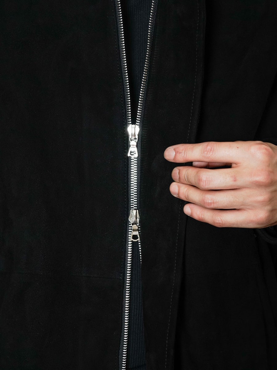 GOAT SUEDE ZIP JACKET[BLACK] | 1LDK (ワンエルディーケー) 公式サイト