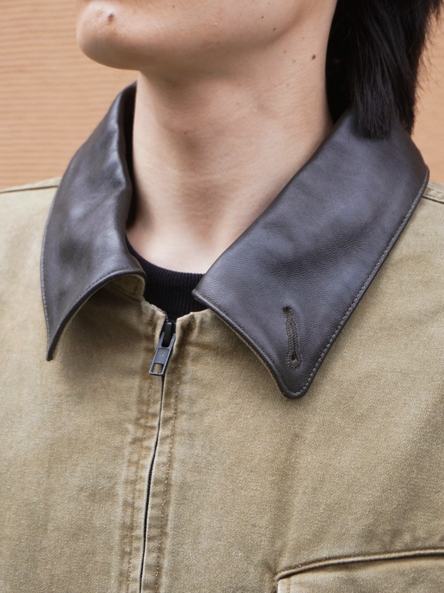 SULFUR DYED OXFORD VINTAGE JACKET[KHAKI] | 1LDK (ワンエルディー