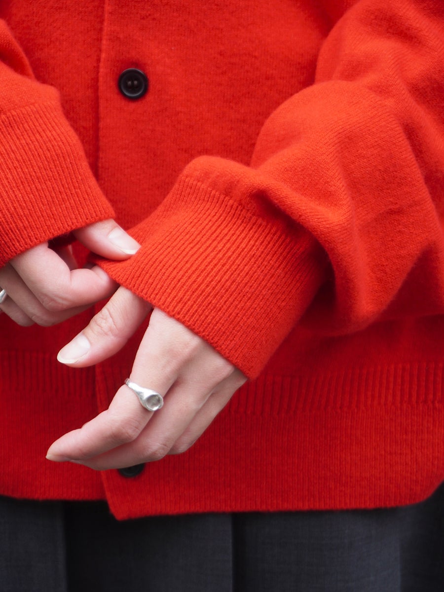 W/CA/S KNIT SH-CARDIGAN[RED] | 1LDK (ワンエルディーケー) 公式サイト
