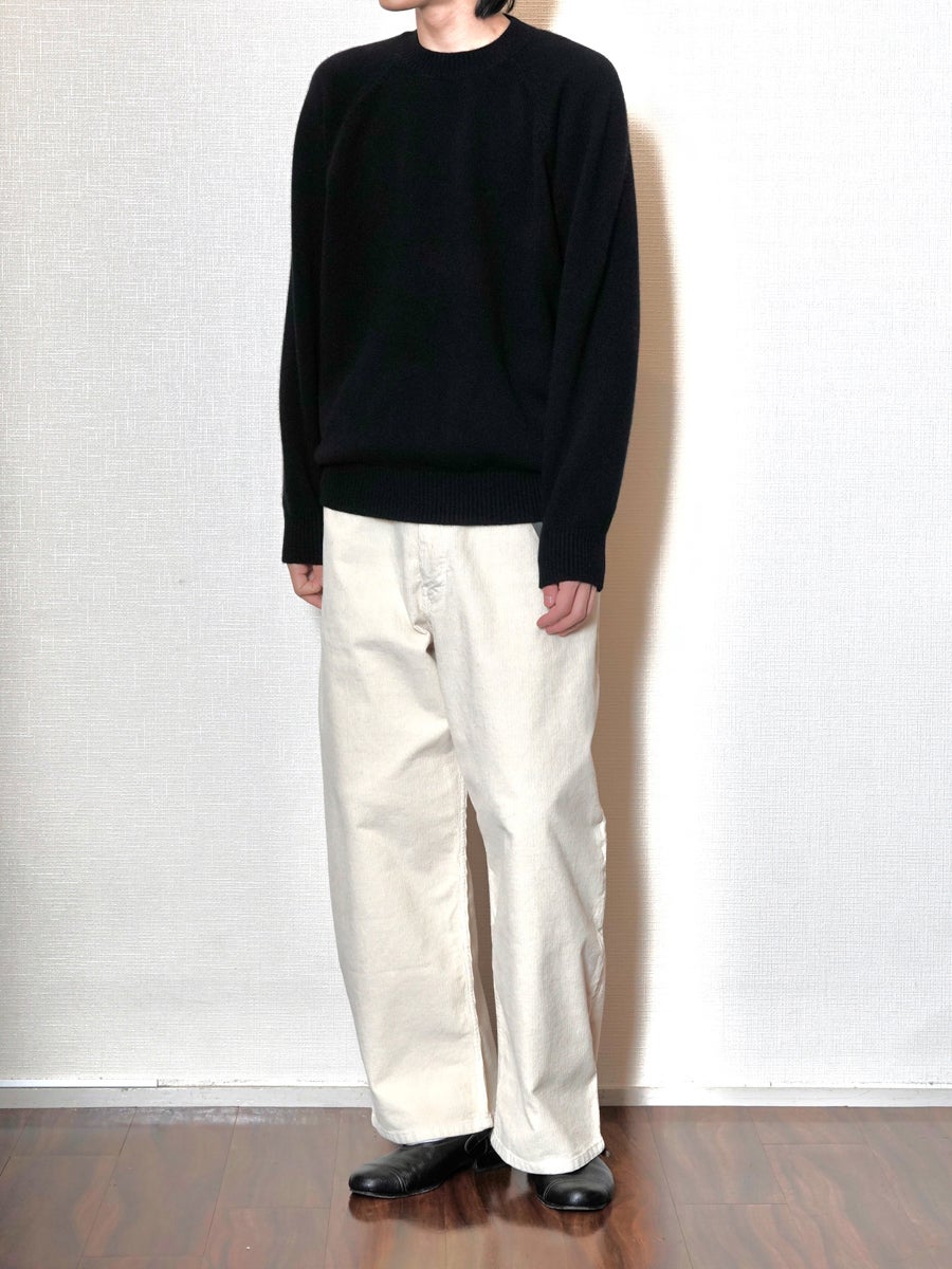 RAGLAN CREW NECK KNIT[BLACK] | 1LDK (ワンエルディーケー) 公式サイト