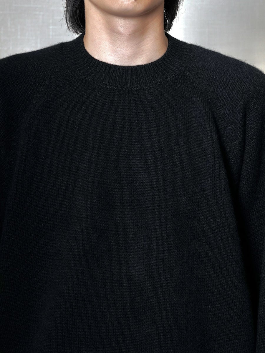 RAGLAN CREW NECK KNIT[BLACK] | 1LDK (ワンエルディーケー) 公式サイト