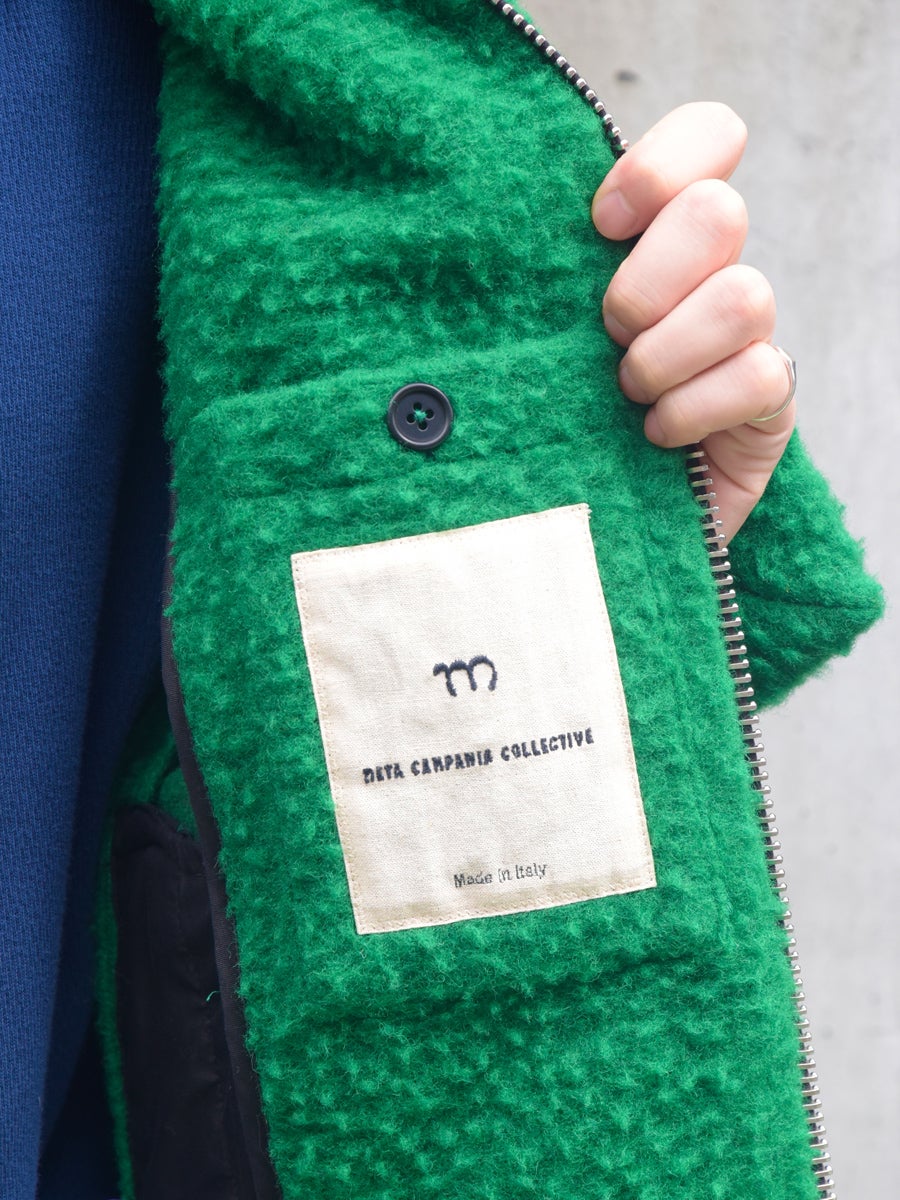 TINO UNLINED LOFTY HAIR WOOL BLOUSON[GREEN] | 1LDK (ワンエルディー