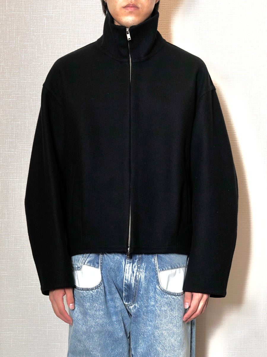 Wool Cashmere Balloon Silhouette Blouson[BLACK] | 1LDK (ワンエル