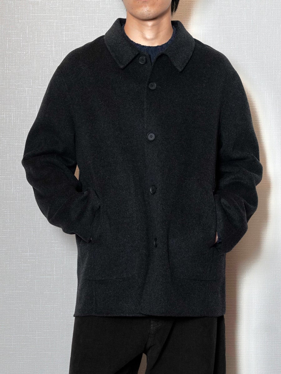 DUAL VIEW ブラックジャケット 42 DOUBLE FACE WORK JACKET[ASH CHARCOAL] | 1LDK (ワンエルディーケー